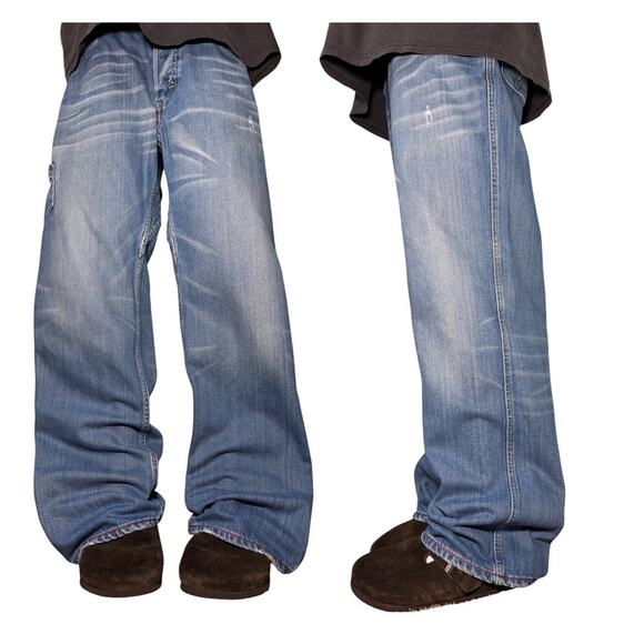 Diesel Industry Denim Jeans Straight Fit Men's Size 38x32 MADE IN ITALY - Picture 1 of 16